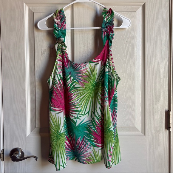 Rose + Olive Ruffle Strap Tank Top - Picture 3 of 10
